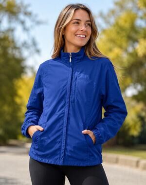Nike Windbreaker Jacket Women’s Small Blue Full Zip Lightweight‎ Outdoor Coat